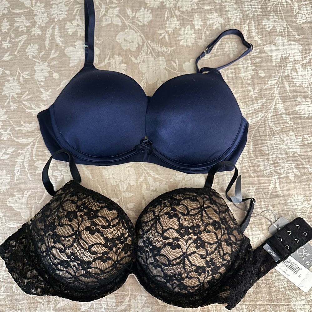Aerie lot of 2 Drew bras add 2 cups sizes 32C